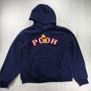 Vintage Pooh Navy Hoodie youth large